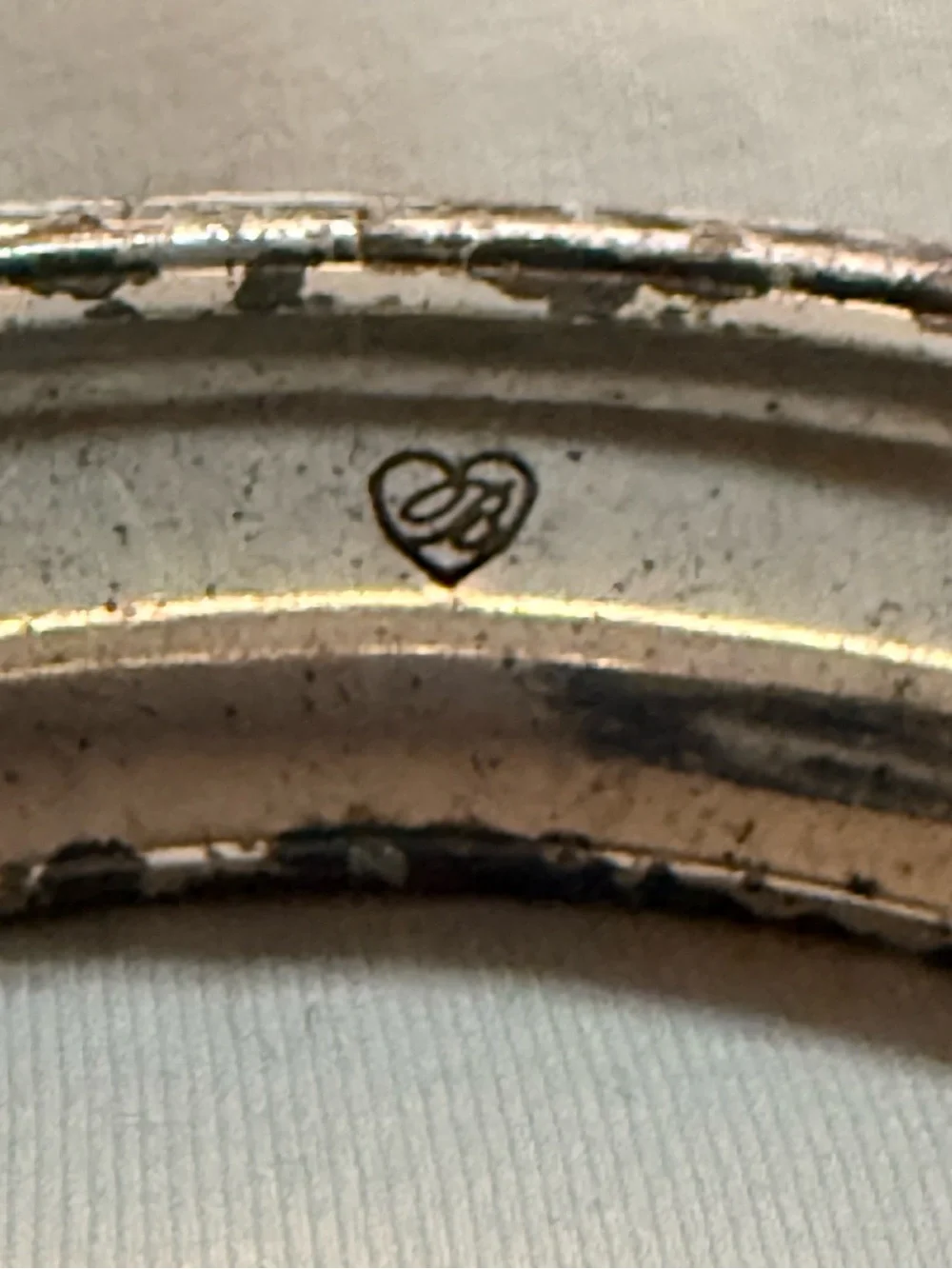 Brighton Fashionista Hinged Bangle Bracelet, Signed